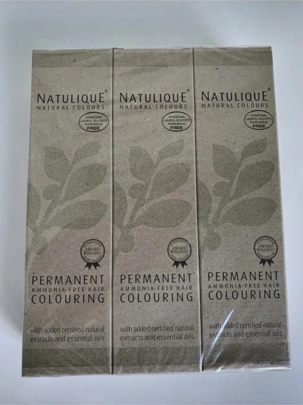 Natulique Permanent Hair Color 9.0 zero Very Light Blonde lot of 3